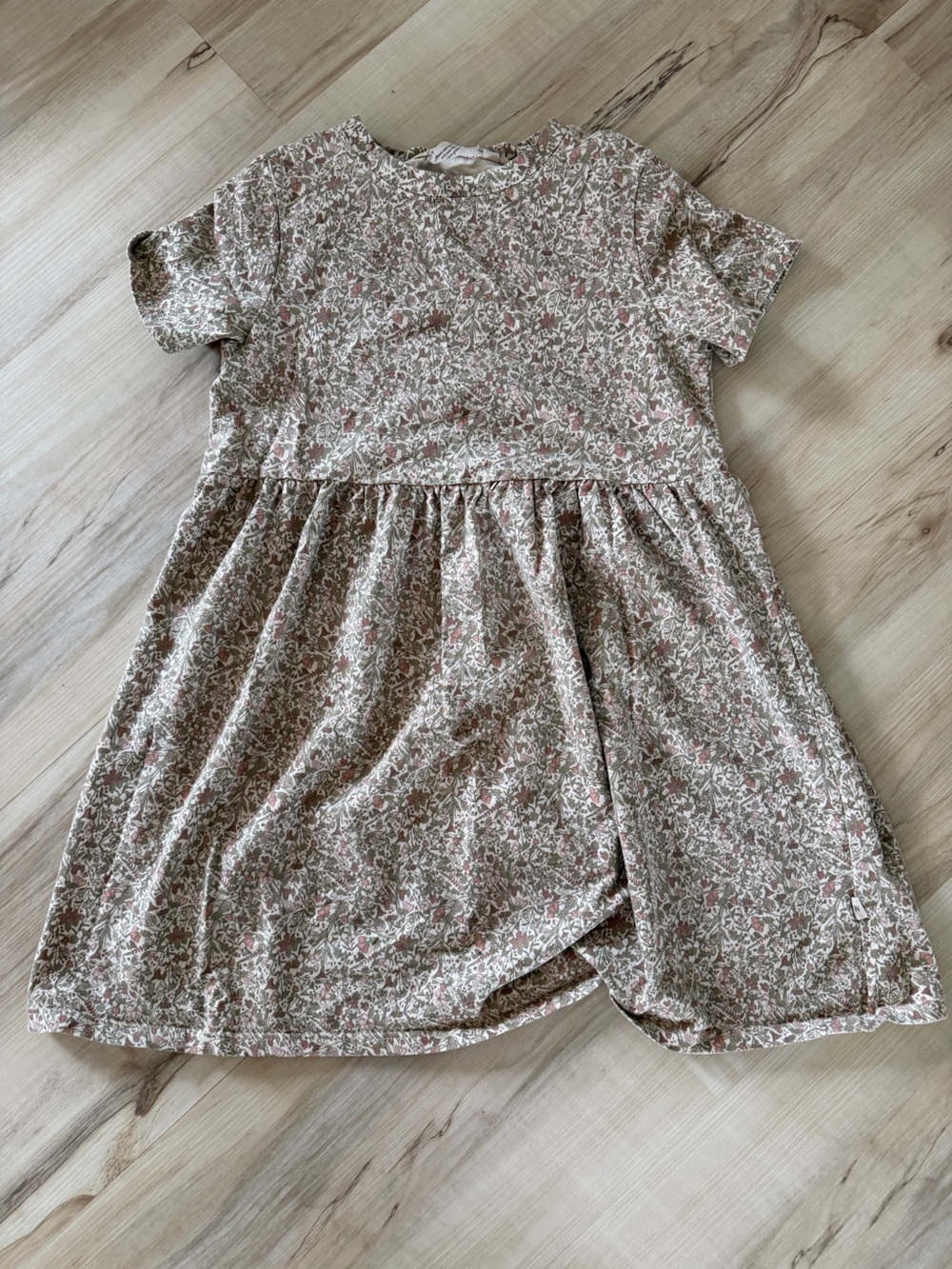 Wheat kids clothing Floral Short-Sleeve Dress